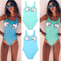 2018-New-Sexy-Print-Hand-One-Piece-Swimsuit-Backless-Swim-Suit-Women-Swimwear-Push-Up-Bathing